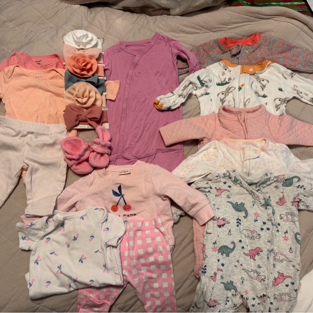 0-3 Girl Bundle: Kyte Baby, Zutanos, Burt’s bees and more